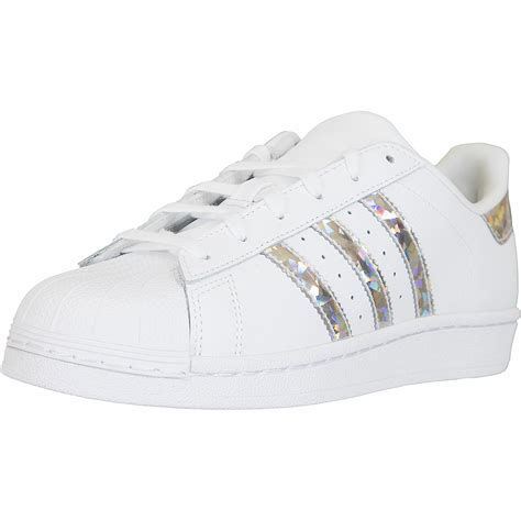 adidas schuhe superstar damen weiss silber|adidas superstar schuhe.